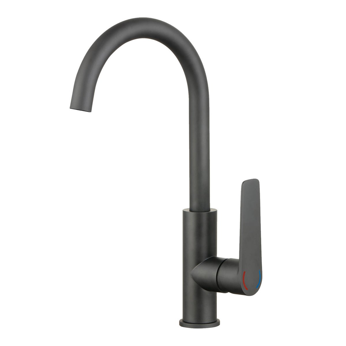 evekare 35mm Matte Black Extended Lever Sink Mixer 4 Star WELS