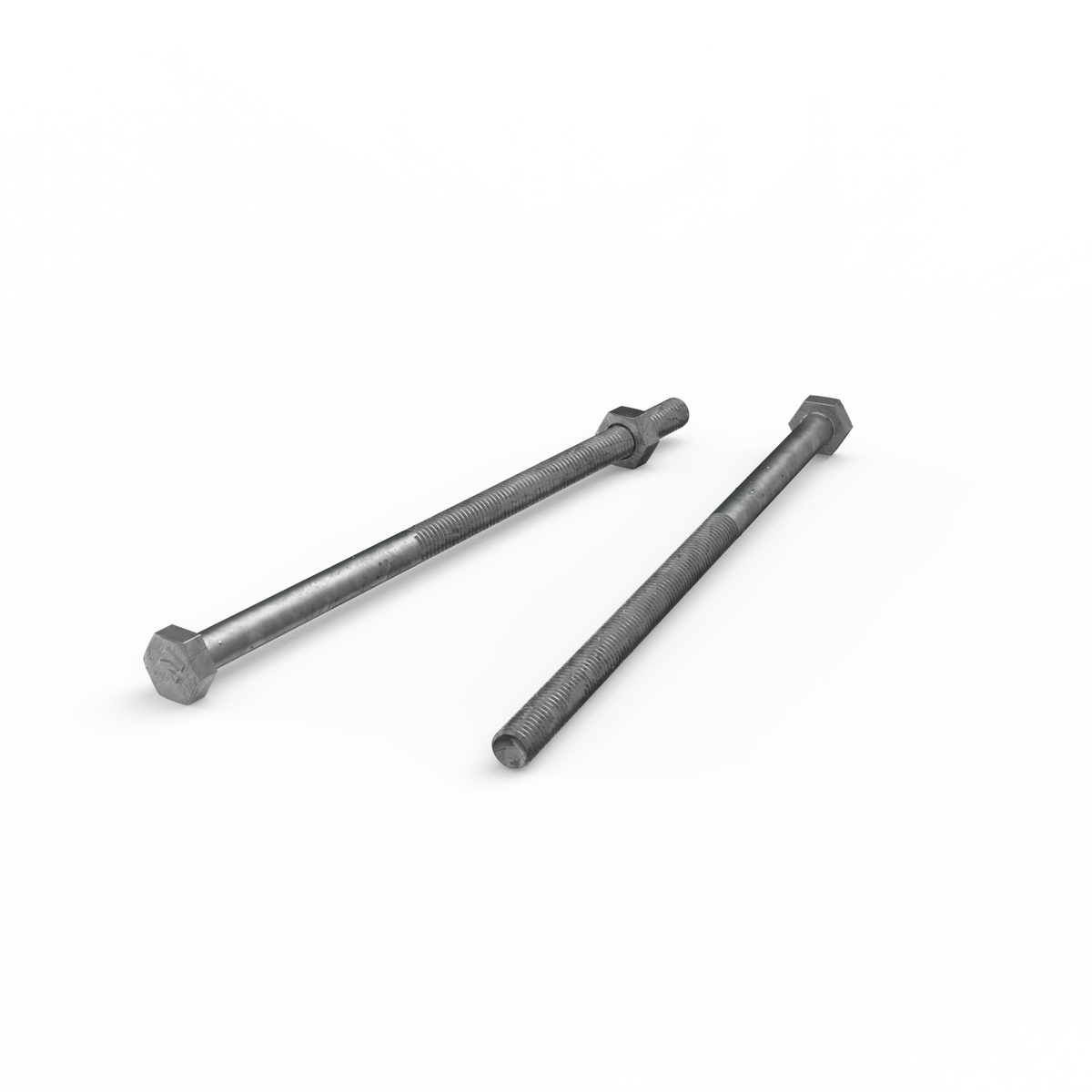 Zenith M6 x 130mm Hot Dip Galvanised Hex Head Bolts and Nuts Each - SuperSaverAU - view 1