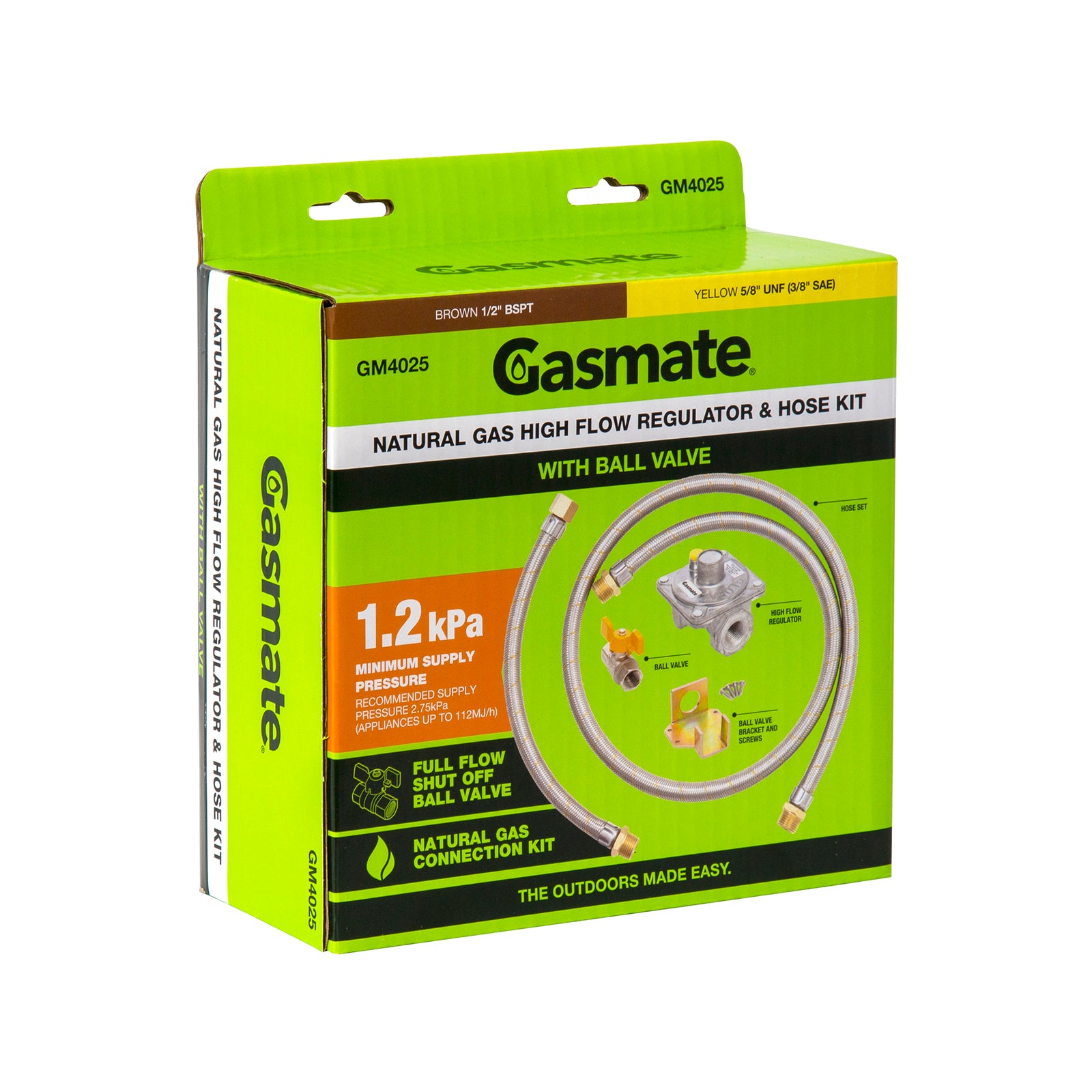Gasmate Natural Gas High Flow Regulator and Hose Conversion Kit