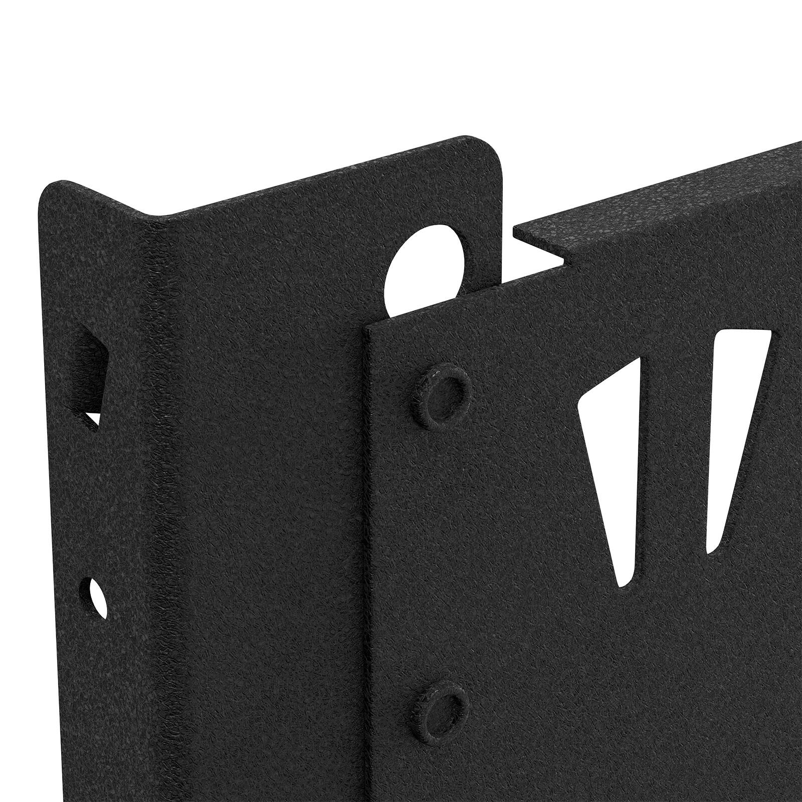Rack It 400kg Hook Plate for 430mm Rack Depth, Black Powder Coated Steel Storage Accessory