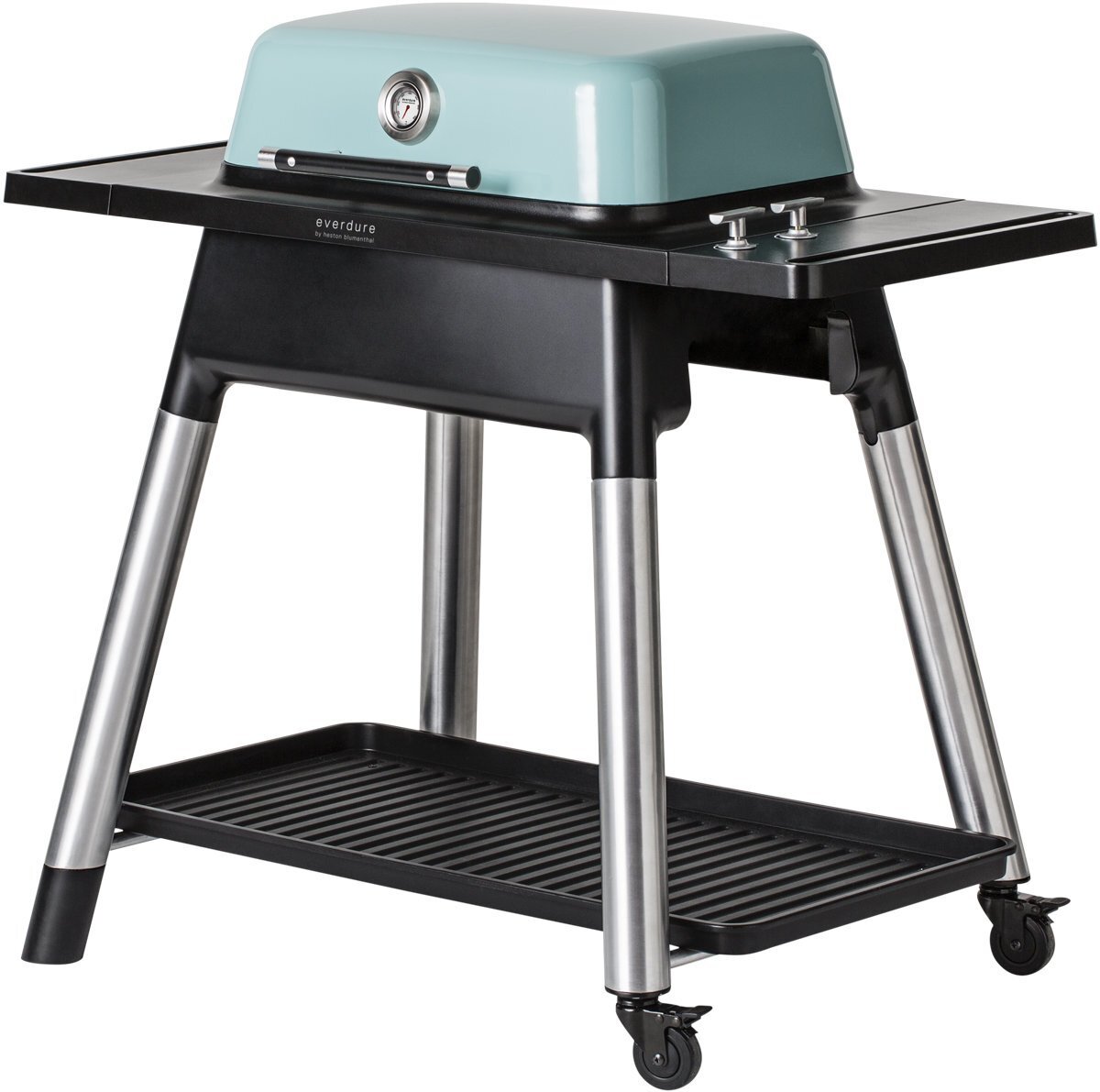 Everdure by Heston Blumenthal Force 2 Burner LPG BBQ - Instant Searing, Extra High Hood - HBG2M