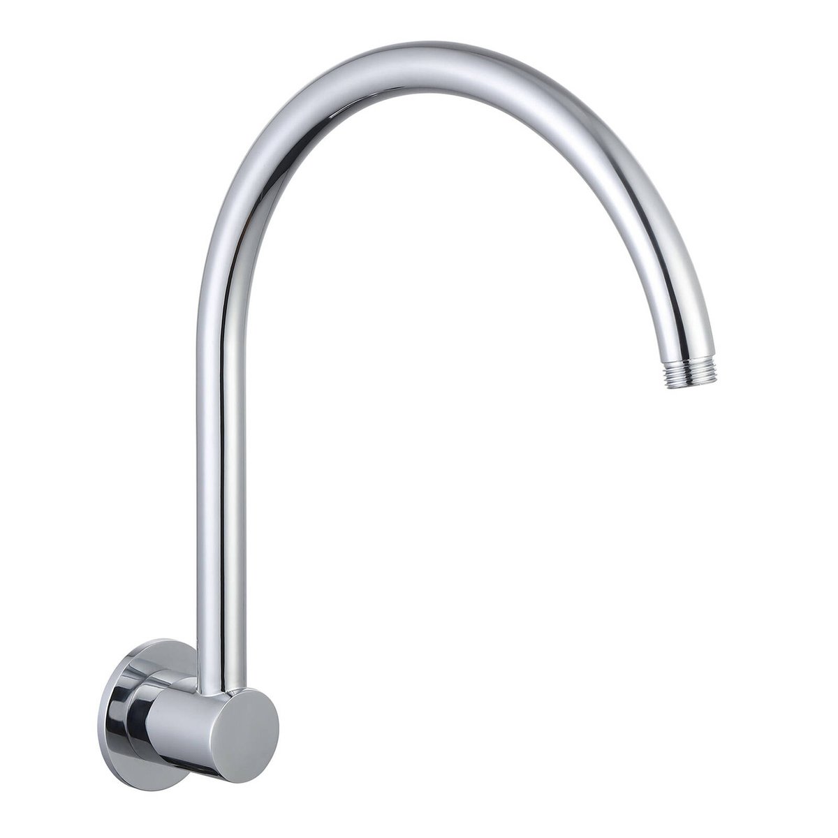 Mondella 300mm Chrome Gooseneck Shower Arm - Durable Stainless Steel - SuperSaverAU - view 1