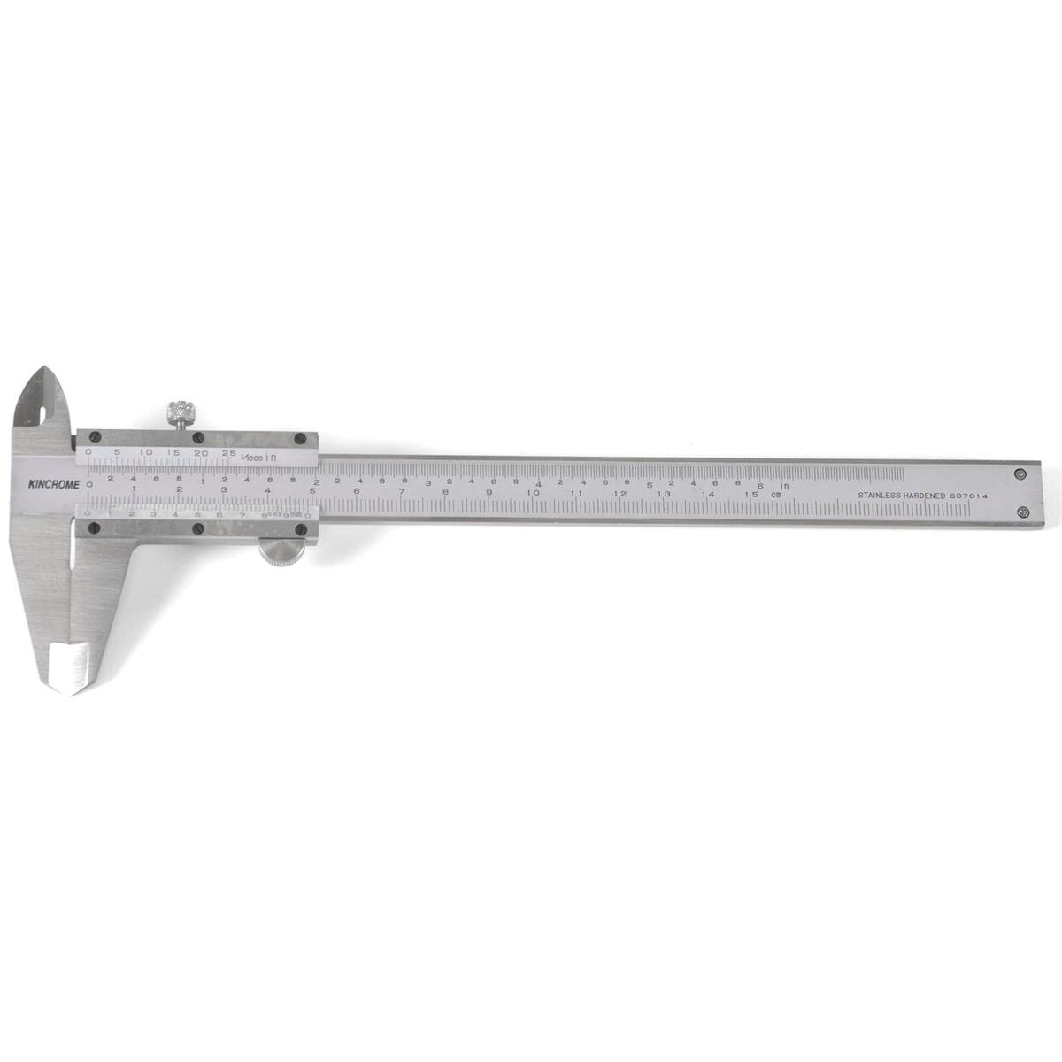 Kincrome 150mm Vernier Calipers, Chrome Steel with Storage Case