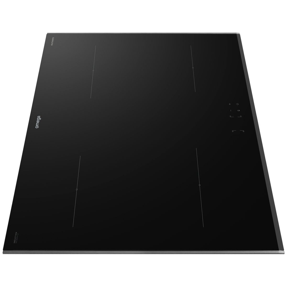 Omega 60cm four zone induction cooktop - EuroKera ceramic glass - front touch controls - OCI604TZ