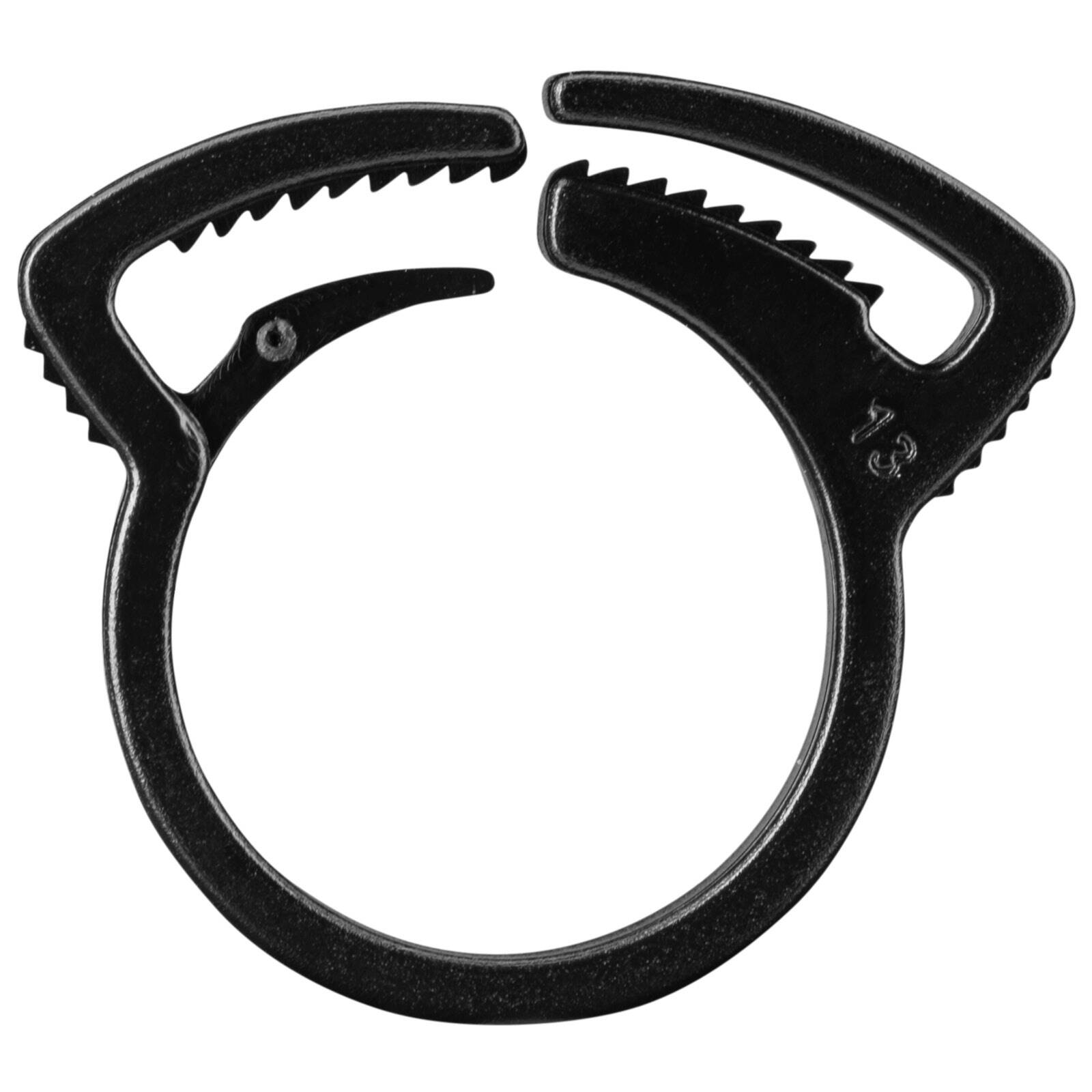 Pope 13mm Locking Clamp 25 Pack - Black Polypropylene Poly Tube Clip for Irrigation