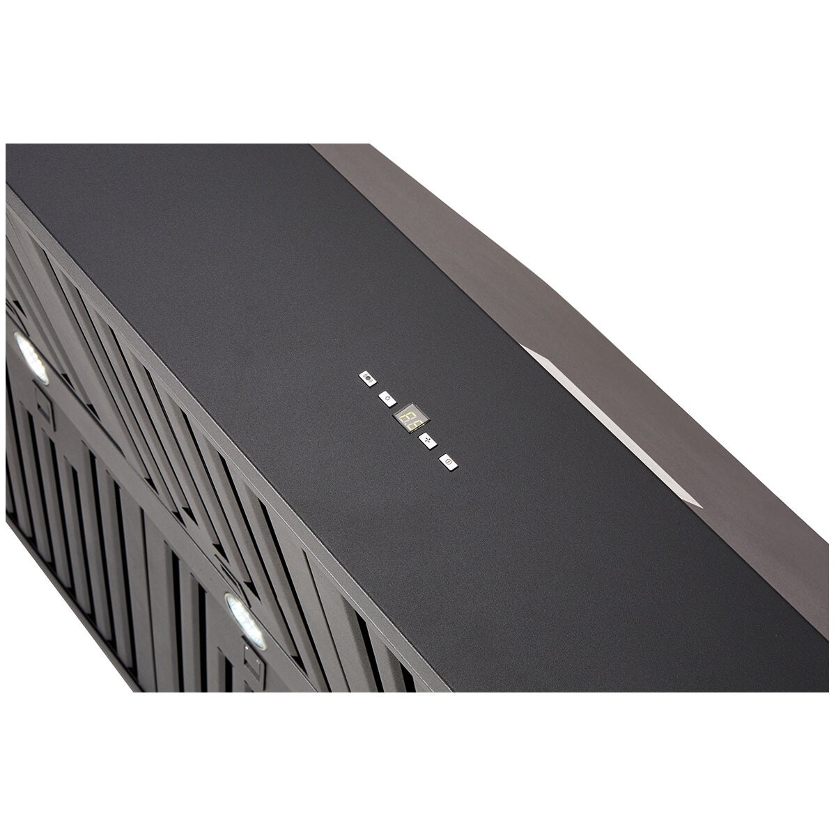 Schweigen 3000m³/h Silent BBQ Rangehood - 1500mm Black Wall Mounted, 304 Stainless Steel - CL8915BSP2KIT