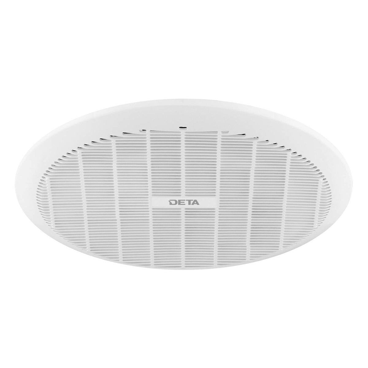 DETA 250mm White Ball Bearing Ceiling Exhaust Fan - 430m3/hr, 38W, DEX250