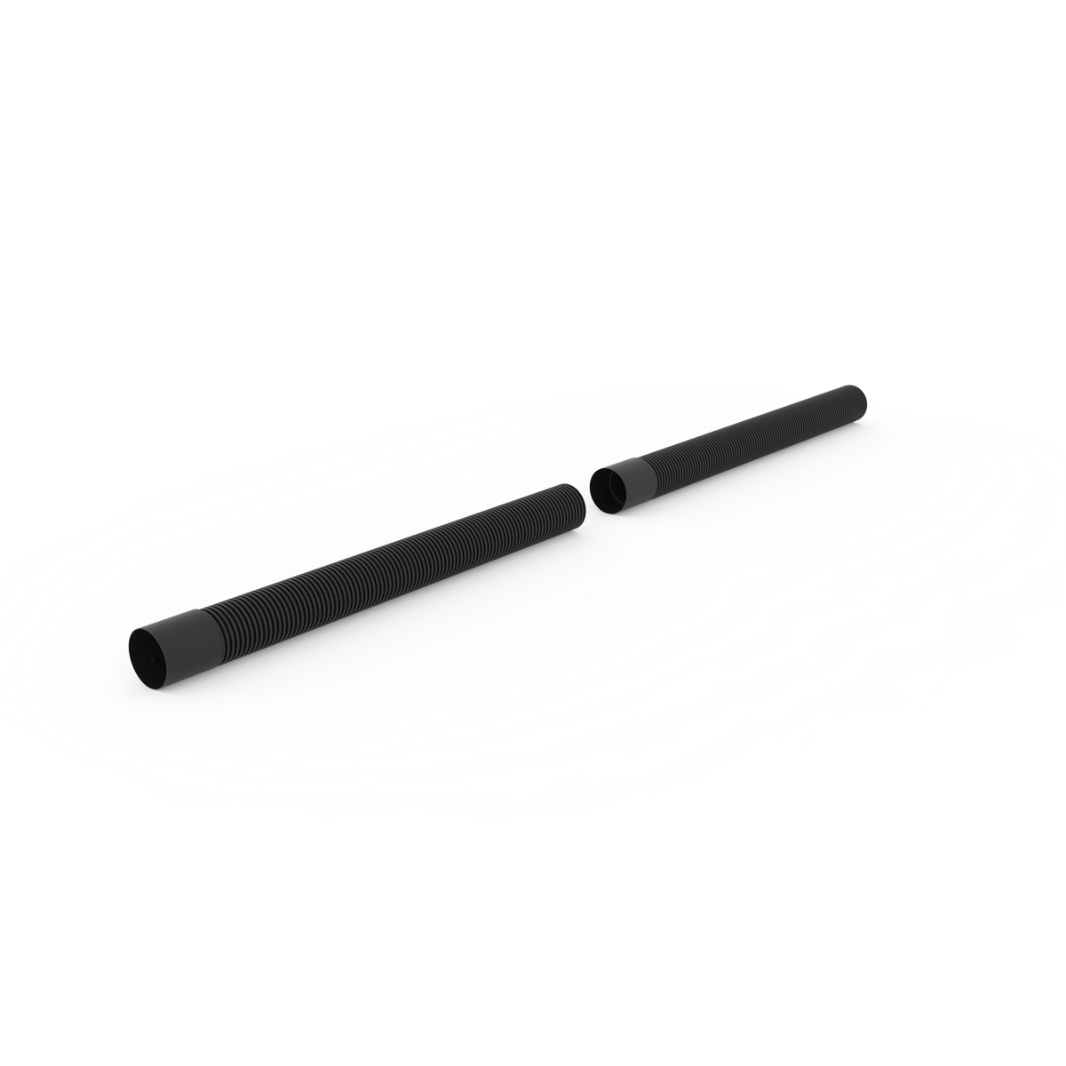 Reln 100mm x 1m Black Slotted Ag-Pipe With Joiner