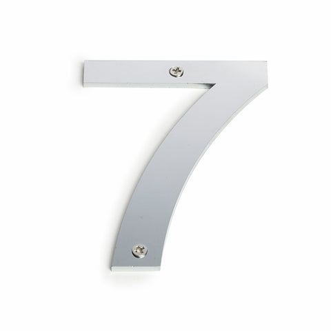 Sandleford 100mm Brushed Stainless Steel House Number 7 - Weather Resistant