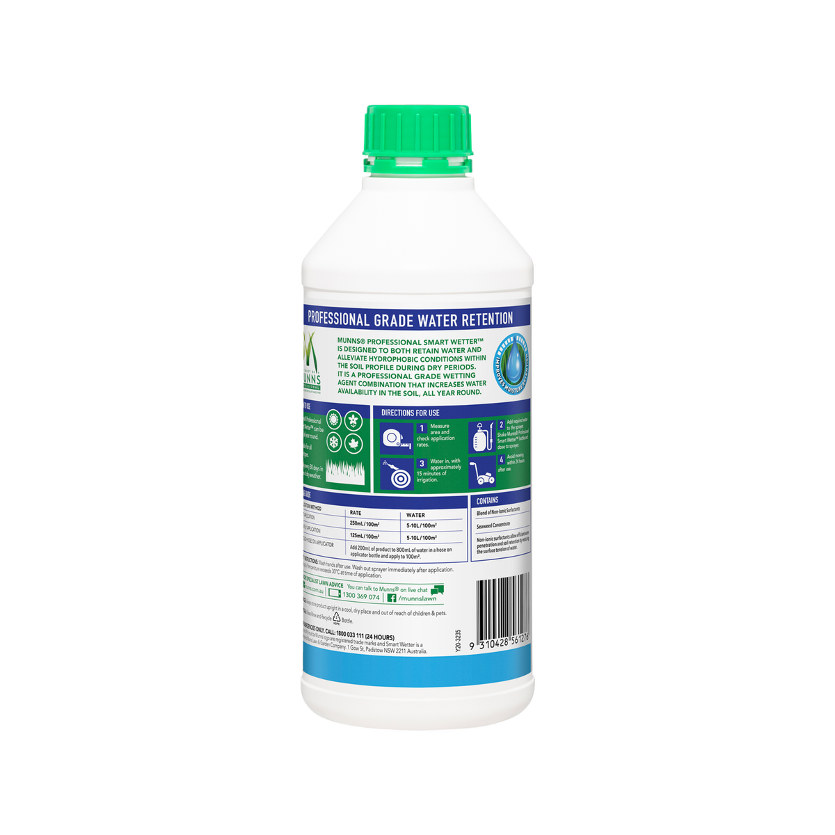 Munns Professional 1L Smart Wetter Liquid Lawn Wetter Concentrate