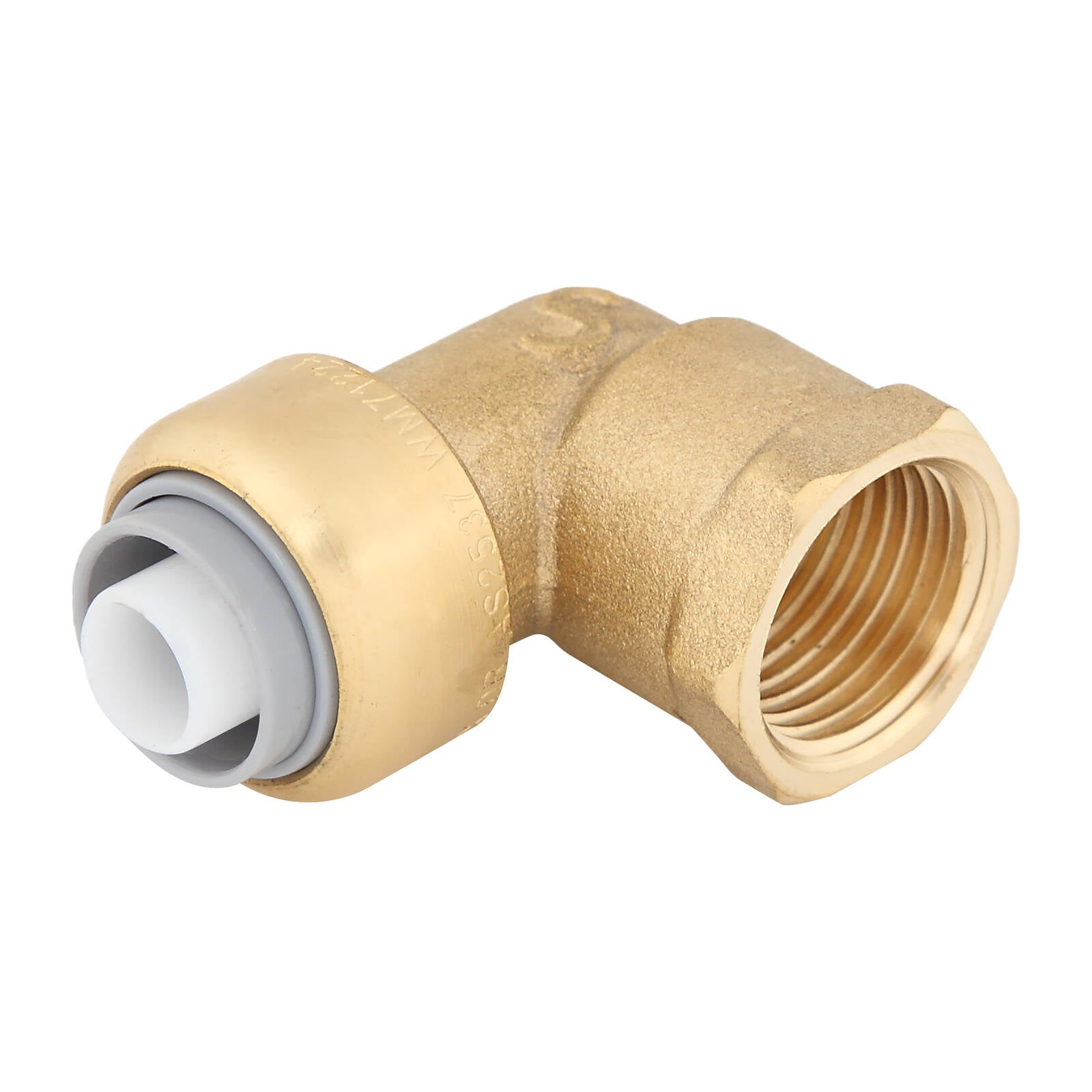 SmarteX-PEX 16 x 15mm Female Elbow, Lead Free Brass Push-Fit