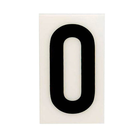 Sandleford 85mm White Self Adhesive House Letter O - Durable Polycarbonate - SuperSaverAU - view 1