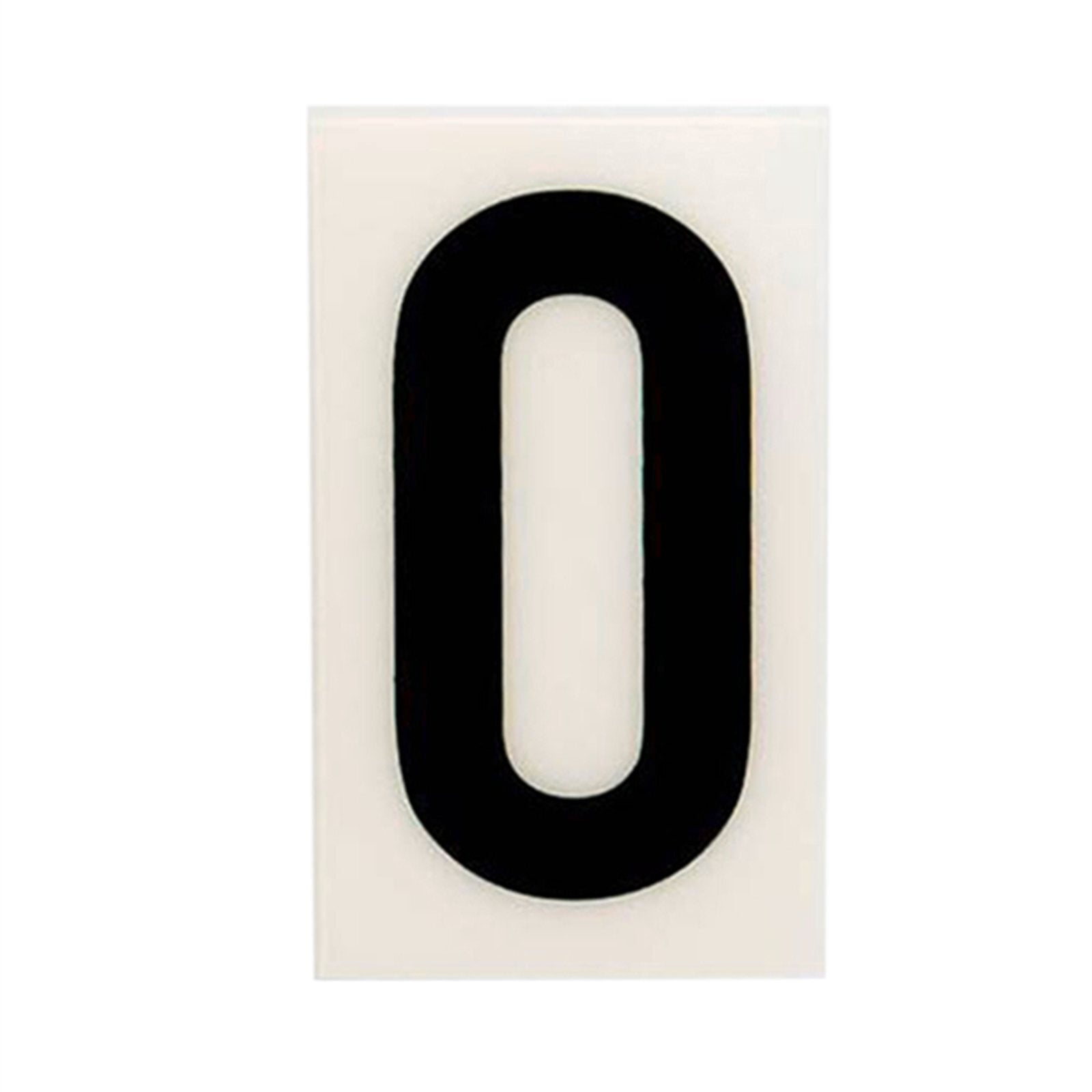 Sandleford 85mm White Self Adhesive House Letter O - Weather Resistant Polycarbonate