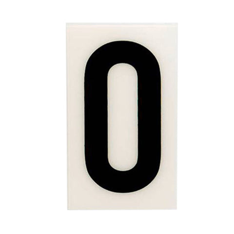 Sandleford 85mm White Self Adhesive House Letter O - Weather Resistant Polycarbonate