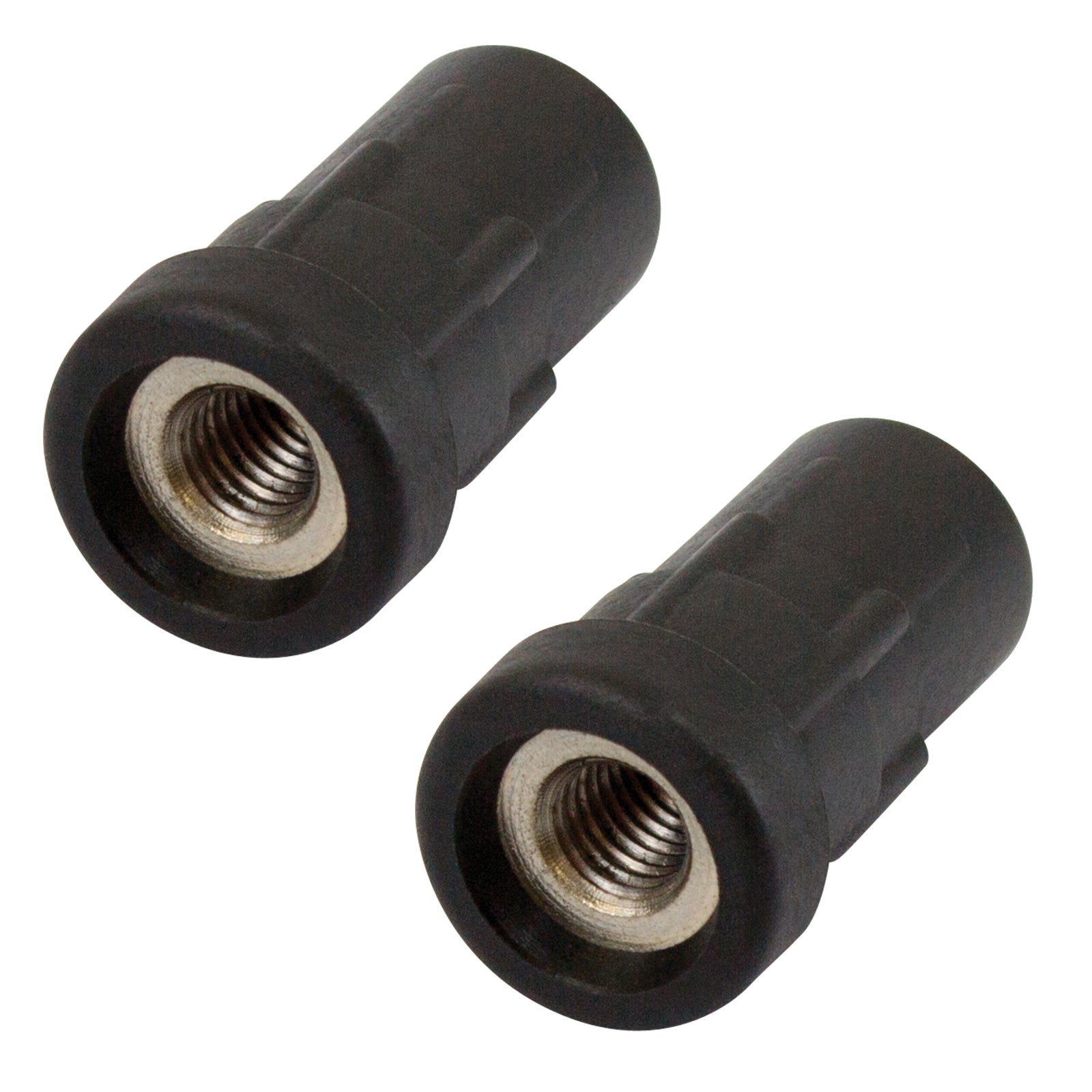 Richmond 25mm x M10 Round Threaded Tube Insert 2 Pack Zinc Plated