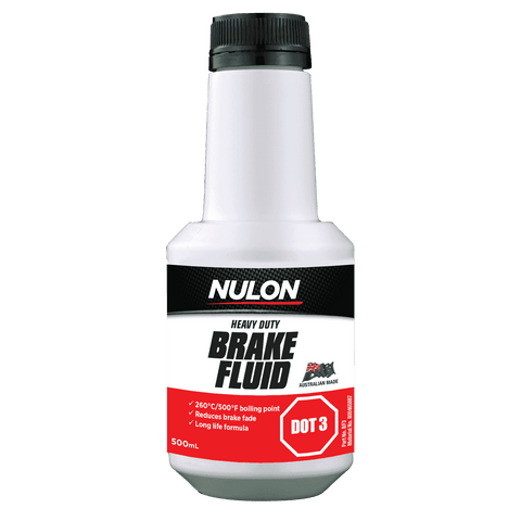 Nulon DOT 3 Heavy Duty Brake Fluid 500ml Glycol 260°C Boiling Point