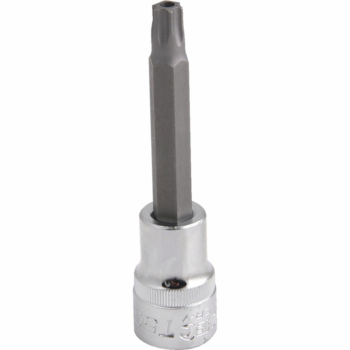 Kincrome Tamperproof Torx Bit Socket T50 100mm Chrome Vanadium Steel - SuperSaverAU - view 1