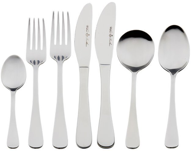 Wilkie Brothers Livingstone 42 Piece Cutlery Set - 18/0 Stainless Steel - Silver Finish - 99709