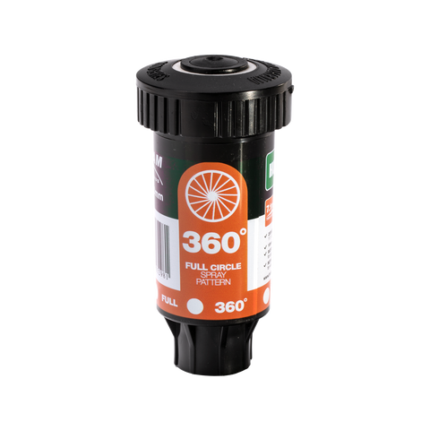 Holman 50mm Longstream Full Circle Rotating Pop Up Sprinkler - 15mm BSP, 800 kPa, Black