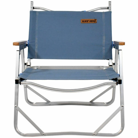 BlackWolf Sundowner folding chair - Captains Blue, aluminium frame, beech armrests, 2.2kg - 32S002111601000