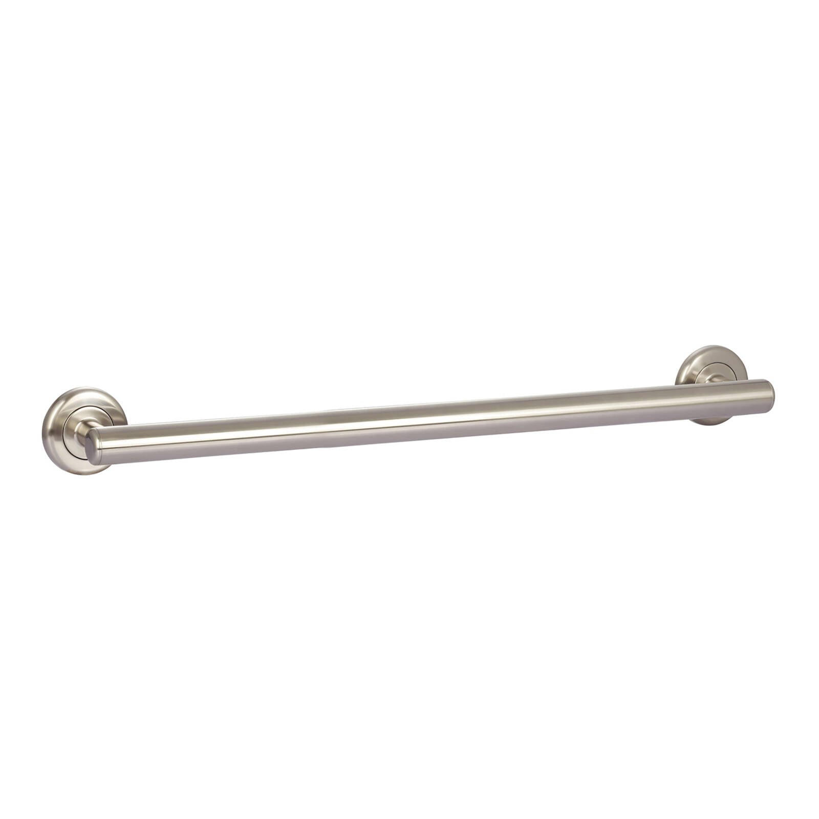 Evekare 600mm Brushed Nickel Linear Grab Rail with Concealed Flange