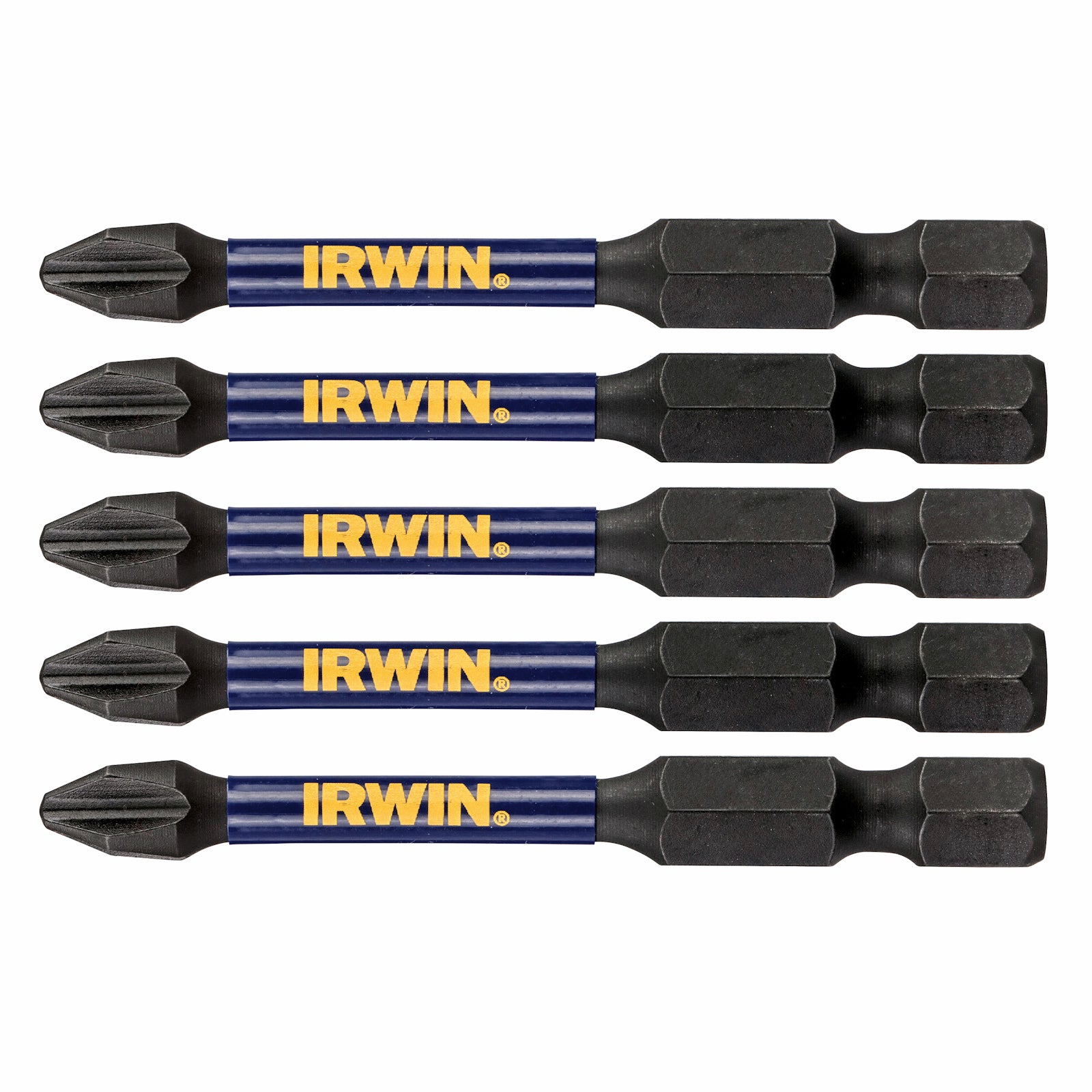 Irwin Impact Pro Performance 57mm PH2 Screwdriver Bit 5 Pack