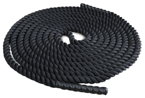 Cortex Battle Rope - 15m Long, 38mm Diameter, 13kg, High Density Nylon, Heat Shrink Grips - ROPEBATTLE3815