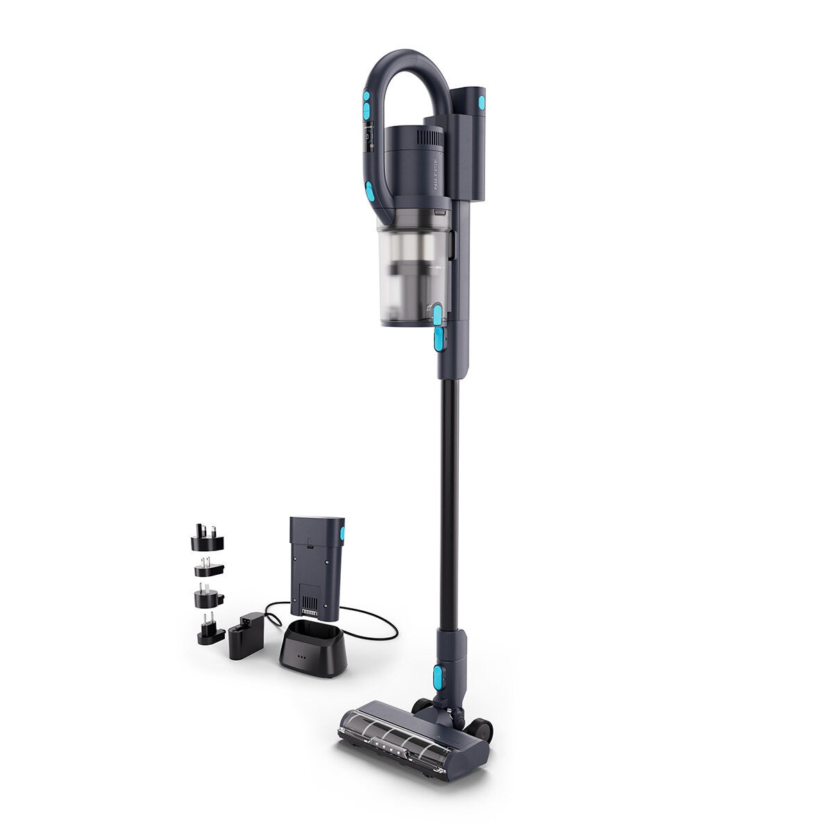 Nilfisk VU200 Grab and Go Instant stick vacuum cleaner - 550W - black and blue - 128390174PA