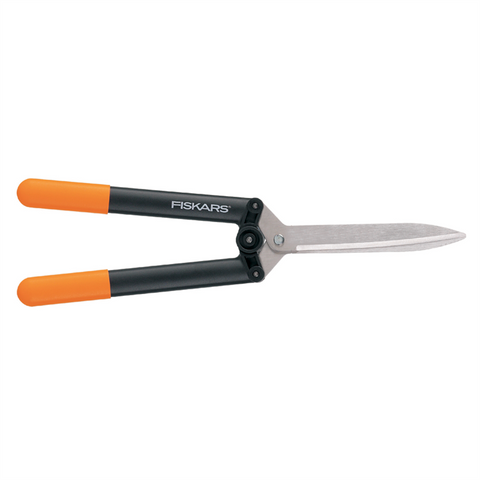 Fiskars PowerLever Hedge Shears, Corrosion-Resistant Steel Blades, FiberComp Handles