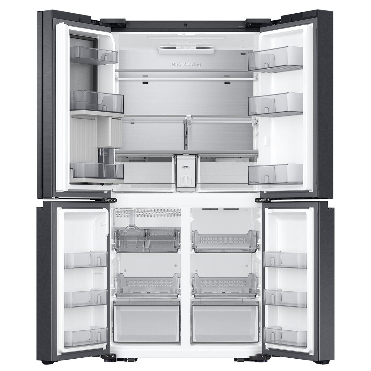 Samsung 809L AI Family Hub French Door Fridge - Matte Black, Dual Auto Ice Maker - SRF9800BFH