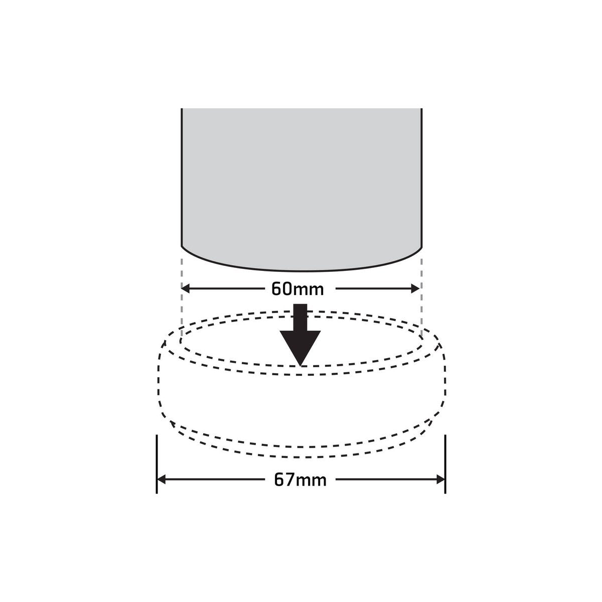 Surface Gard Non Slip Castor Cup - 60mm - White - 4 Pack - Floor Protection - SuperSaverAU - view 4