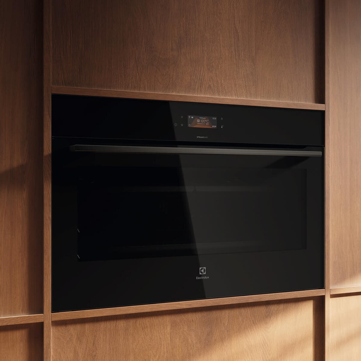 Electrolux 90cm Pyrolytic Built-In Oven - Dark Stainless Steel - SteamBake and AirFryPlus - EVEP9616DF