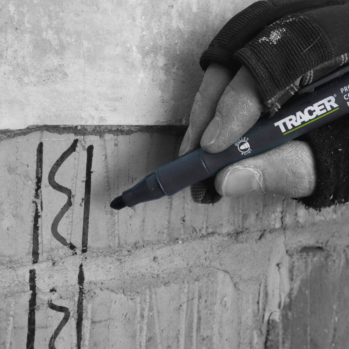Tracer Clog Free Marker Black - Durable Metal Marker - 155mm x 20mm x 20mm - Clog-Free Marking - SuperSaverAU - view 4