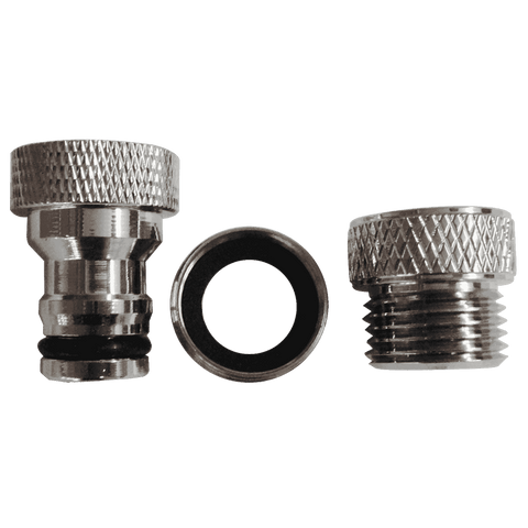 Kinetic 3 Piece Chrome Plated DR Brass Aerator Adaptor Kit