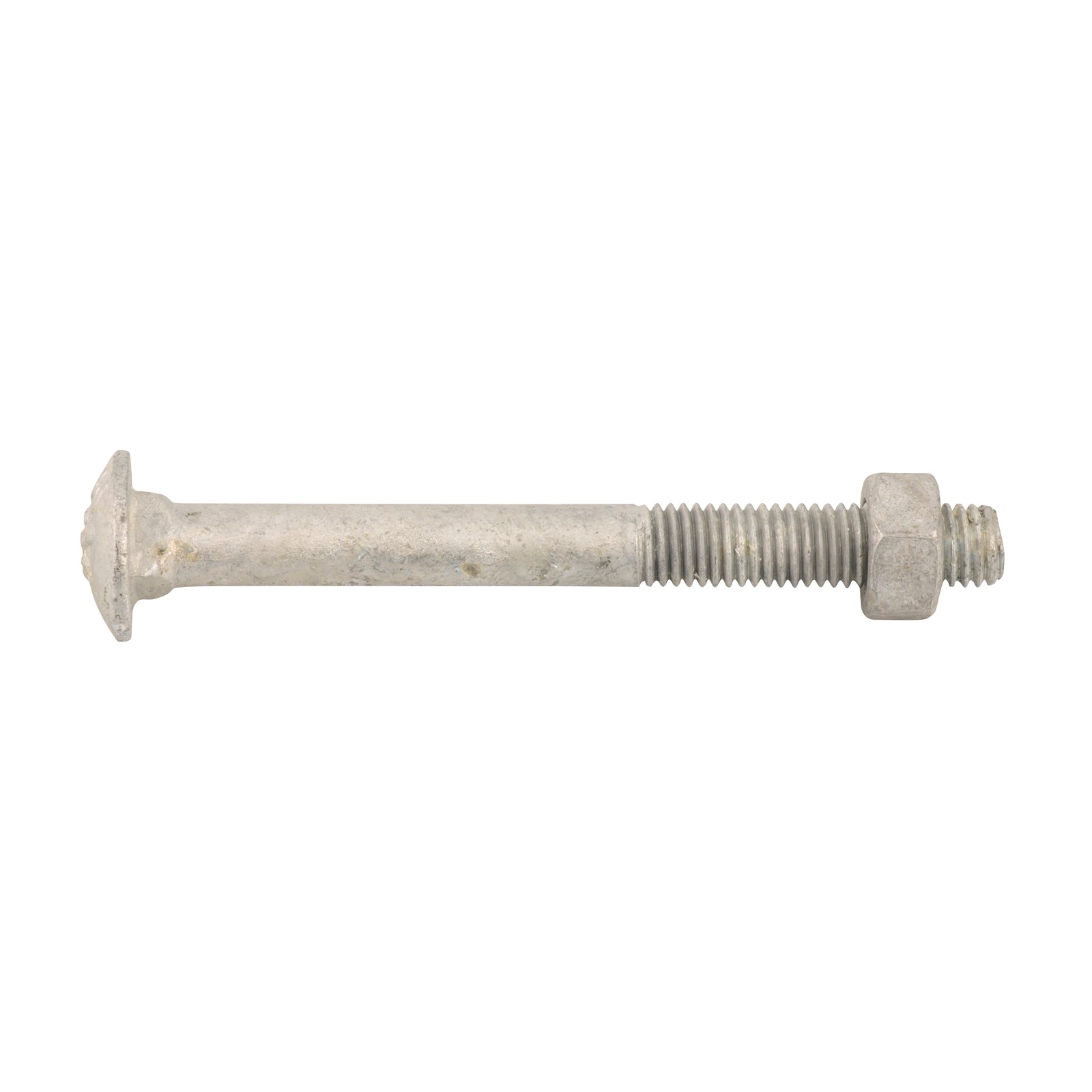 ZENITH M10 x 100mm Hot Dip Galvanised Cup Head Bolts & Nuts - 25 Pack, 4.6 Grade Steel