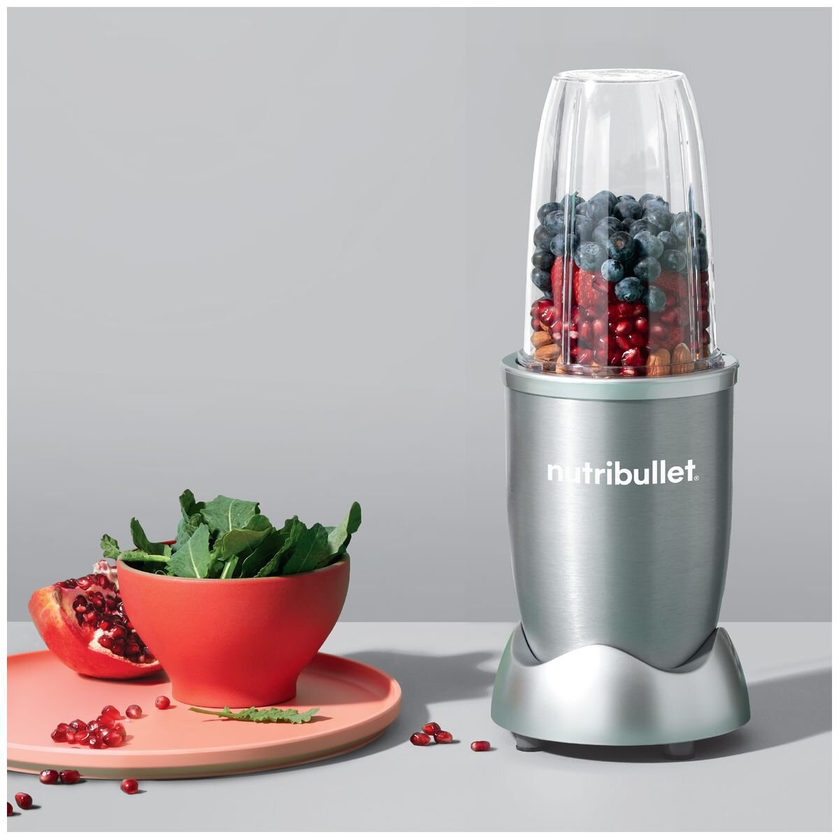 NutriBullet 600 Series 5 Piece Personal Blender - 600W Motor, Extractor Blade, Grey - NBR-0507LG