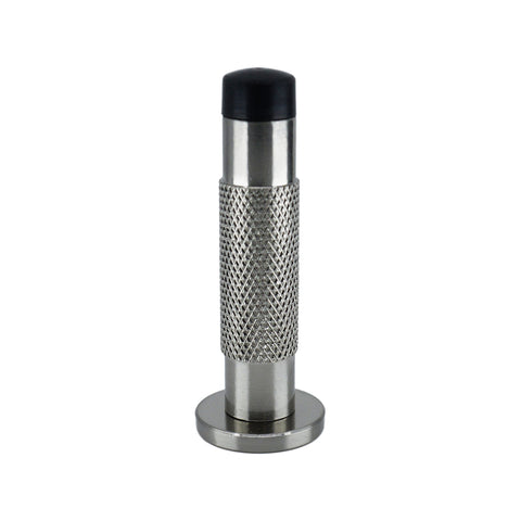 Adoored 85mm Satin Chrome Knurled Monument Door Stop