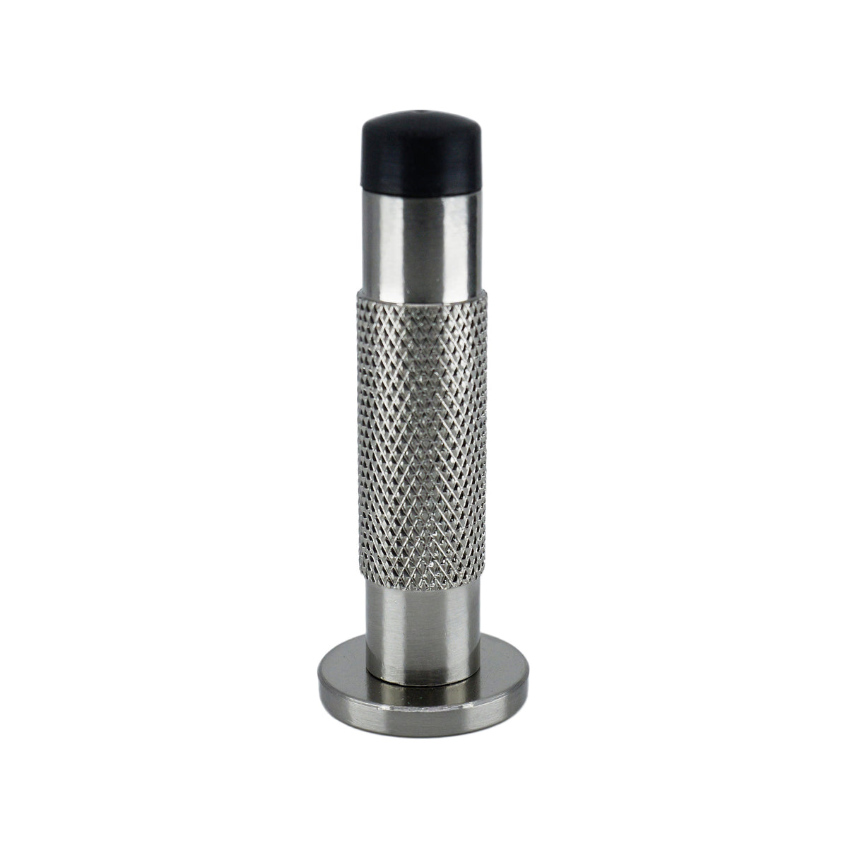 Adoored 85mm Satin Chrome Knurled Monument Door Stop