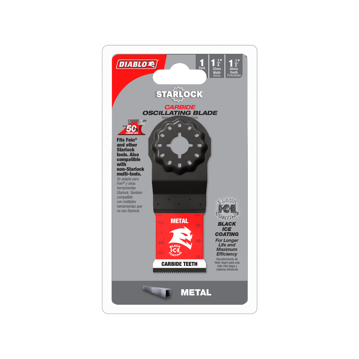 Diablo 32mm Starlock Carbide Multi Tool Blade for Metal - Durable Cutting - SuperSaverAU - view 1