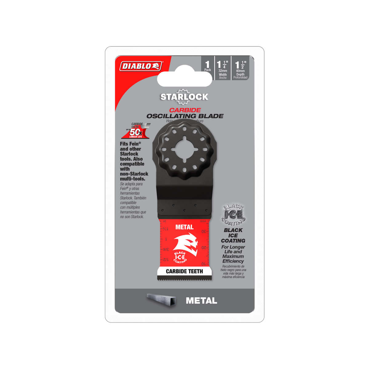 Diablo 40 x 32mm Starlock Carbide Multi-Tool Blade for Metal