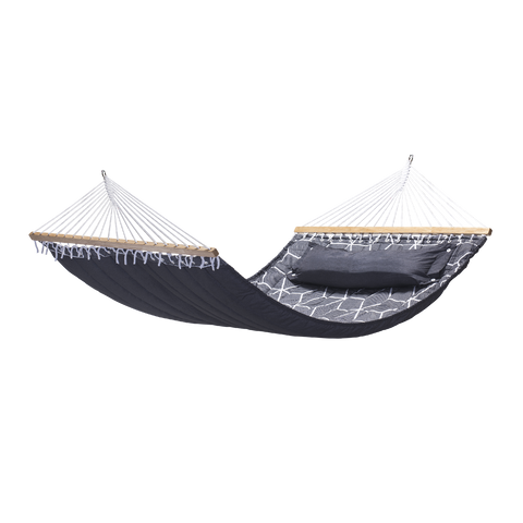 Two Trees Quilted Double Hammock 140 x 200cm Water Resistant 200kg