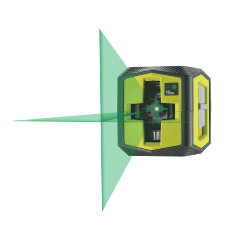 Ryobi 15m Green Cross Line Laser - Self-Levelling (RLL15GN)