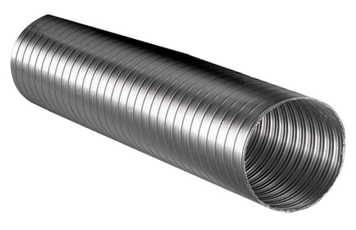 Abey Air Flex Rangehood Flue - 125mm x 3m - Stainless Steel and Silver - 125AF3000B