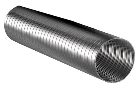 Abey Air Flex Rangehood Flue - 125mm x 3m - Stainless Steel and Silver - 125AF3000B