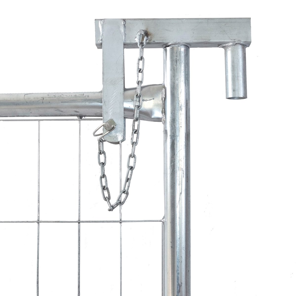 Rapidmesh Temporary Fence Hinge - 235 x 190 x 40mm - Silver - 1.3kg - SuperSaverAU - view 2