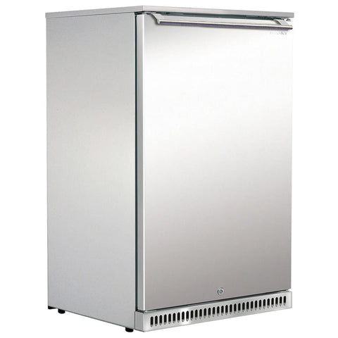 Husky 118L single door outdoor beverage fridge - stainless steel, IPX4, energy rated 175kWh - ALFC1SD840EL