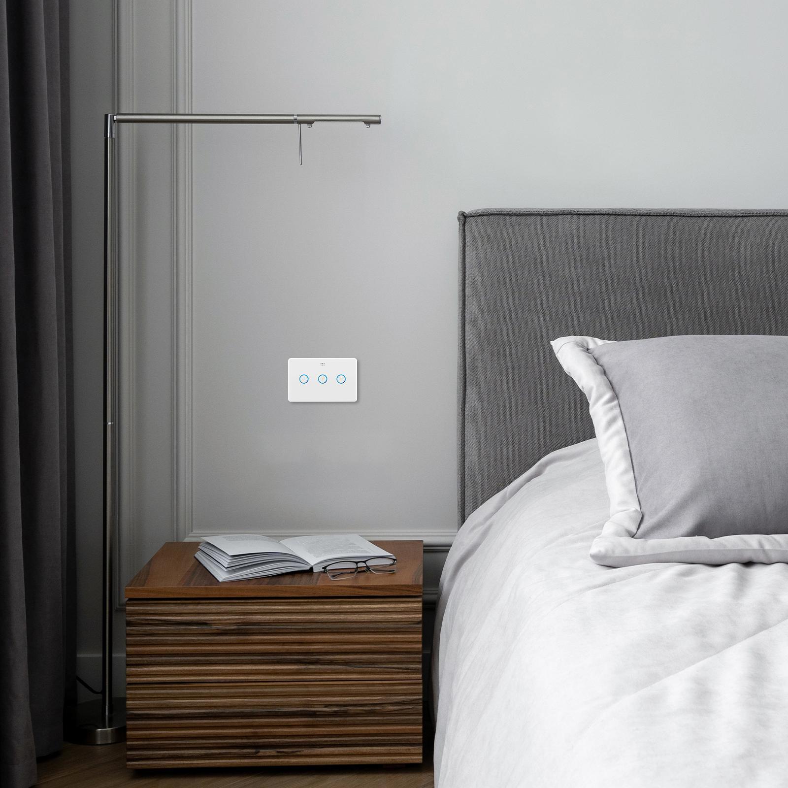 DETA Grid Connect Smart Fan Speed Controller with Touch Light Switch, Gloss White 6914HA