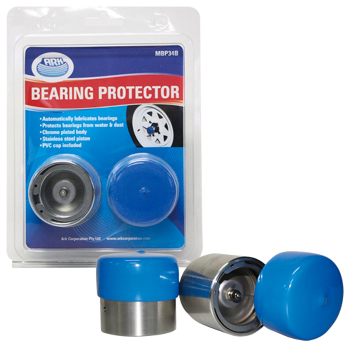 Ark Metal Bearing Protector 2 Pack, Steel, 45mm, for Trailer Hubs