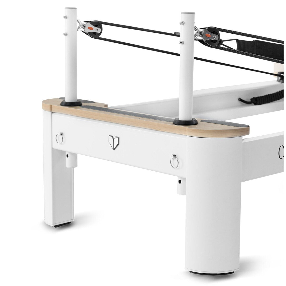 Lifespan Fitness Contour Pro aluminium reformer Pilates bed set - beige accents - 75kg - LFRF-CONTPROB