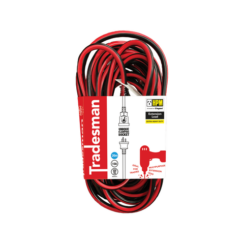 Hpm 20m 1 5mm 10a 3 Core Extra Heavy Duty Tradesman Extension Lead - SuperSaverAU - view 1